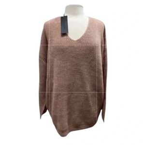 Jenni Kayne Dusty Rose Alpaca Cabin Sweater Size XL